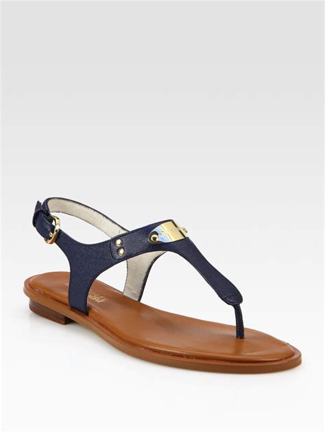 michael kors sandalen blau|michael kors navy blue sandals.